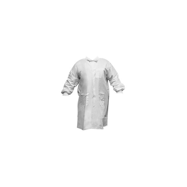 Medline Unisex Lab Coat, Knee Length, White, 3XL 87026QHWXXXL - main